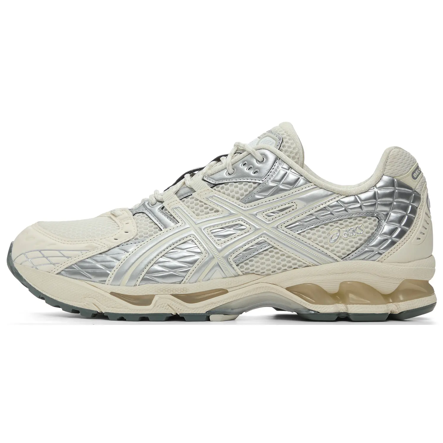 ASICS GEL Nimbus 10.1 Cushioning Support Low Top Casual Shoes Unisex Cream White Silver Versatile Cushioned 1203A929-100
