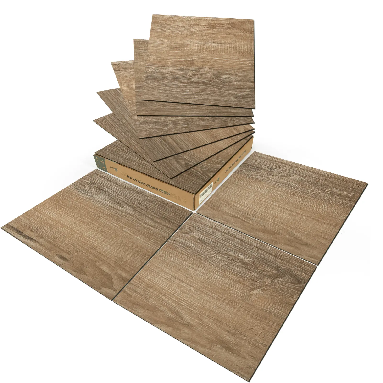 Art3d Peel and Stick Vinyl Floor Tiles 30-Pack, 12"x12" Waterproof Self Adhesive Wood Plank Flooring for Kitchen & Bedroom Decorative,Covers 30 Sq. Ft