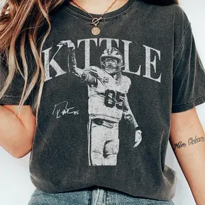 George Kittle Football Vintage Shirt, Gift for Fan, Gift For Women and Man Unisex T-Shirt, Top Womenswear