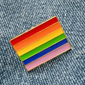 LGBTQ+ Rainbow Flag Enamel Pin - Pride Pin with Enamel Design, Rainbow Flag Symbol, Durable and Long-Lasting Accessory for Everyday Wear Identity