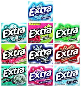 Wrigley's Extra Chewing Gum - 10+ Flavors - Sours Lemonade Watermelon Polar - 15 Sticks Per Pack - Breath Mint