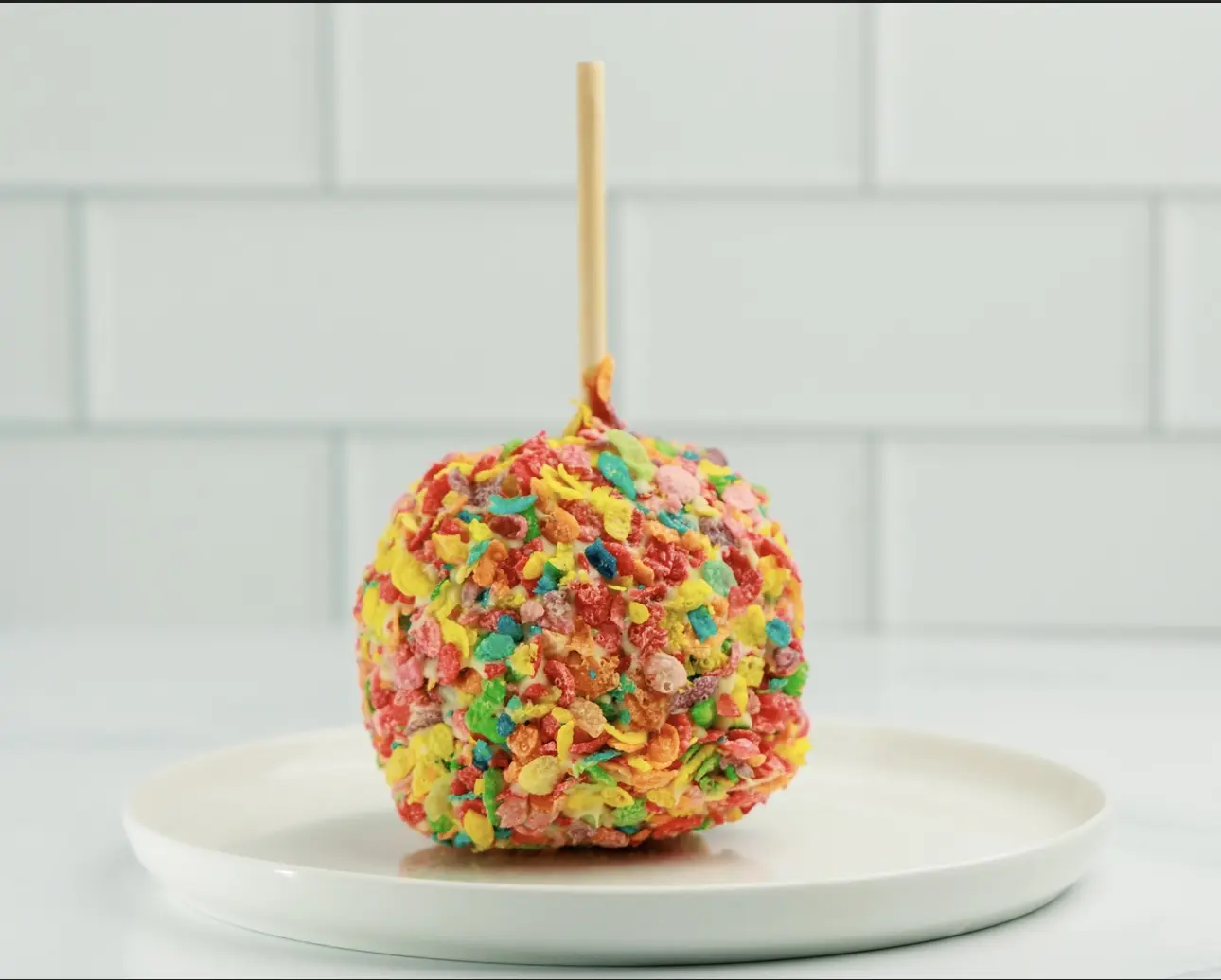 Pebble Rush Caramel Apple Sweet Fruit Dessert Snack, 16oz Sugar-Infused Chocolate Snack