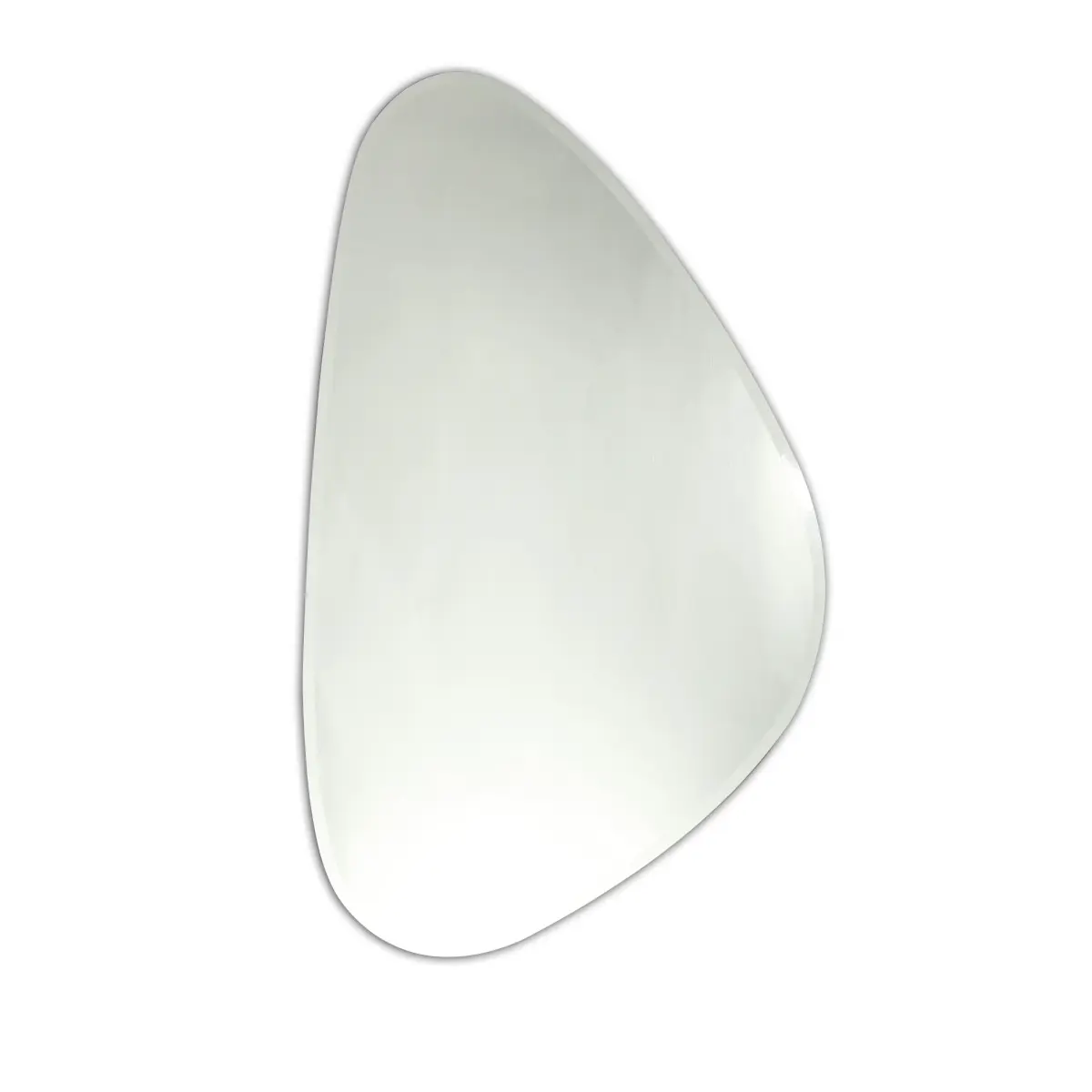 212 MAIN Lyzeth Oversized Unframed 1-Piece Glass Oval Bathroom Wall Mirror, 24x39 in, Wall-Hanging Home Improvement Fixture, Modern Indoor Use Decor