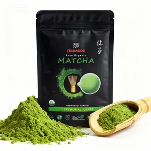 TEANAGOO Ceremonial Grade Matcha Powder USDA Organic Premium Green Tea Sugar-Free Additive-Free First Harvest for Lattes Breakfast Drinks Daily Use