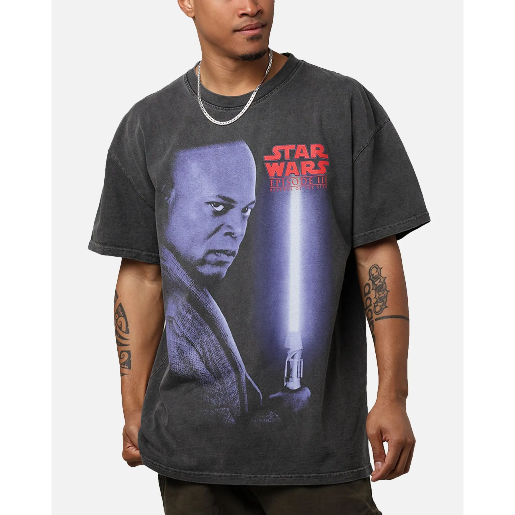 Star Wars Episode III '05 Heavyweight Vintage T-Shirt Black Wash