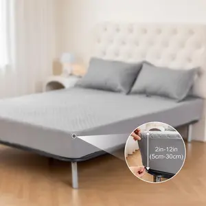 Solid Color Bamboo Mattress Cover with Deep Pocket, 1 Count Soft Comfortable Breathable Fitted Bed Sheet/2 Counts Pillowcase without Filler,Bedding Supplies for Bedroom& Hotel & Dormitory, Room Accessories, Comfy Bed Sets