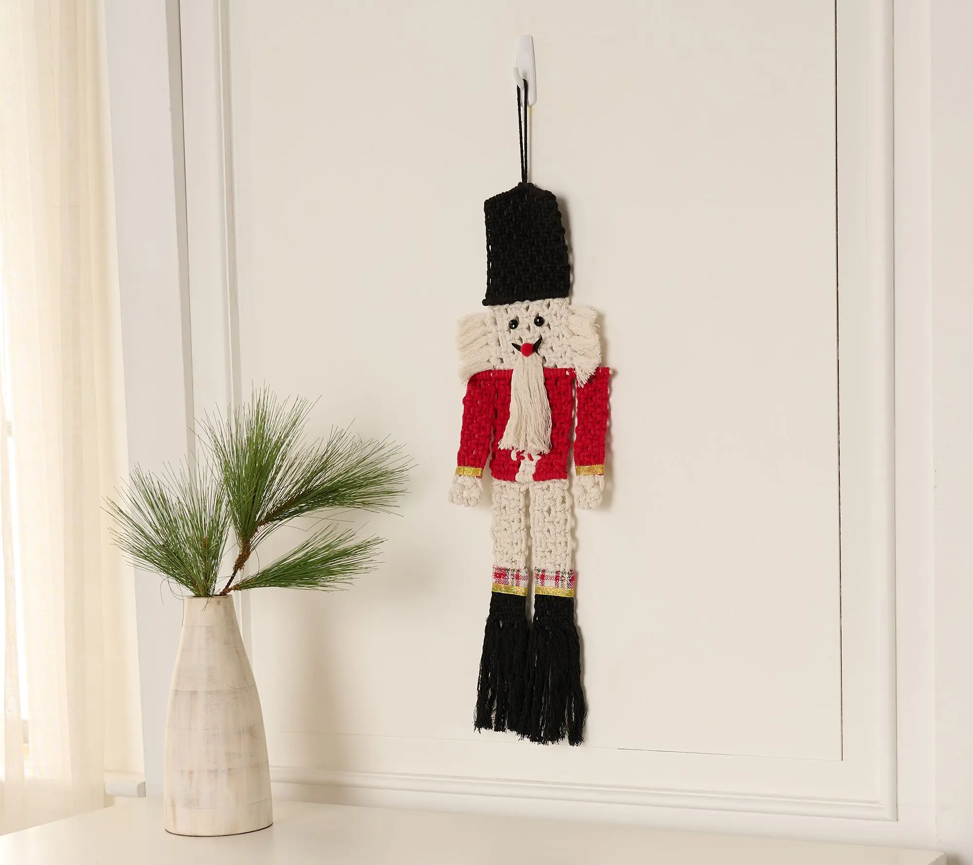 Home Reflections Woven Fabric Nutcracker