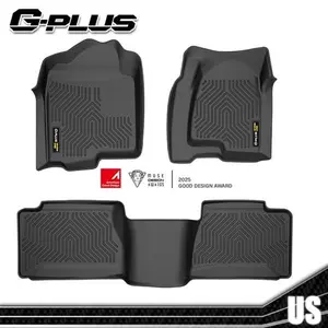 TPE Floor Mats Front Rear Fit For 99-06 Chevy Silverado GMC Sierra Extended Cab Upgraded Version G-PLUS