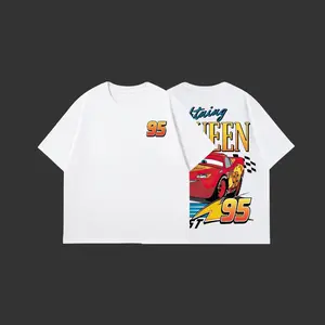 Retro Red Race Car Inspired Gildan T-Shirt, Classic Cartoon Racing Graphic Tee, Vintage Speed Champion Shirt, Casual Cotton Streetwear Outfit for Men, Movie Fan Merch Gift