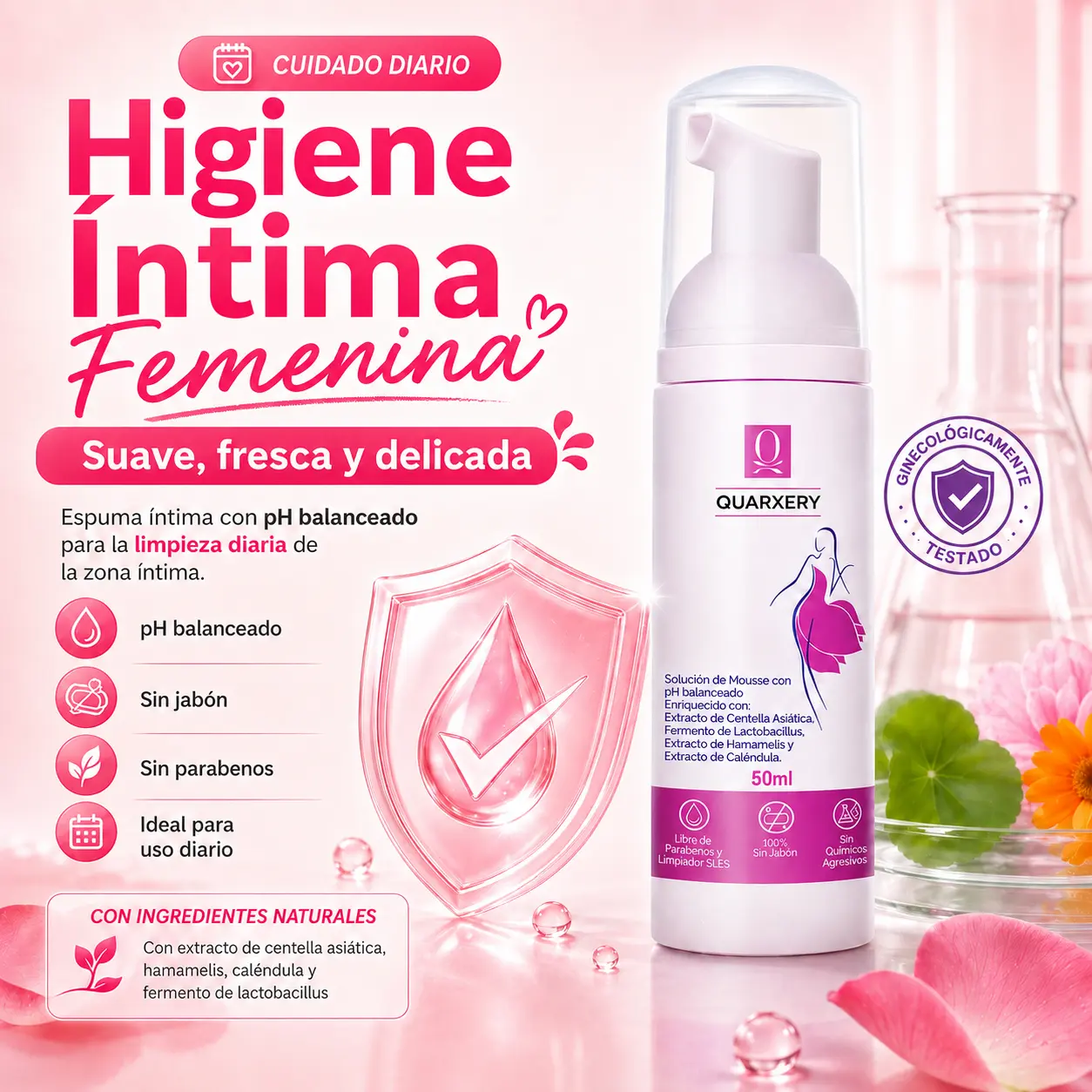 【F】Quarxery Feminine Cleansing Foam 50 ml