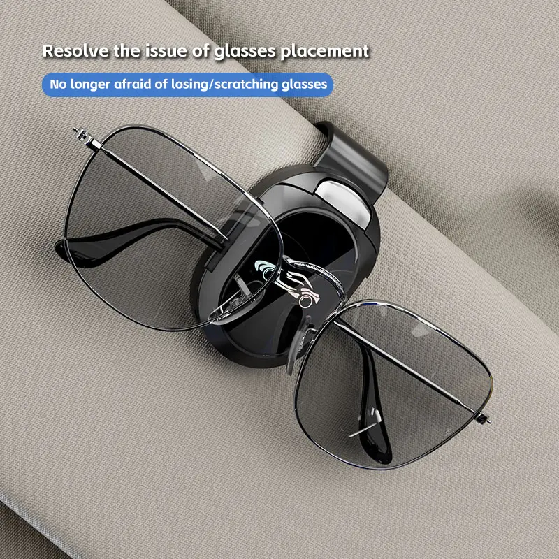 Car Visor Sunglass Holder Clip - Plastic Clip, Multi-Size, Secure Hold, Fits Many Frames, Glasses Storage, Universal Auto Interior Stowing & Tidying Accessory 2025