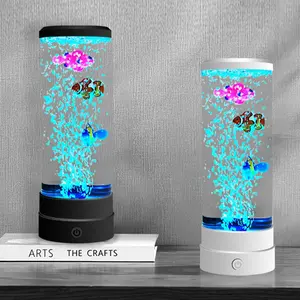 LED Colorful Big Bubble Fish Night Light USB Plug-in Decorative Lamp for Bedroom Ambiance