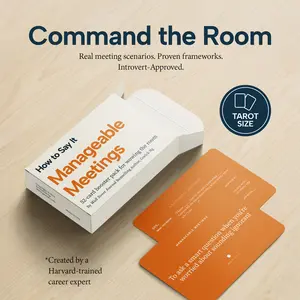 HOW TO SAY IT Manageable Meetings Flash Cards Business Sized 52 Scenarios Scripts Video Tutorials for Confident Leadership
