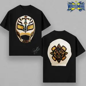 Rey Mysterio Mask Vintage T-Shirt – Lucha Libre WWE Retro Wrestling Tee Unisex