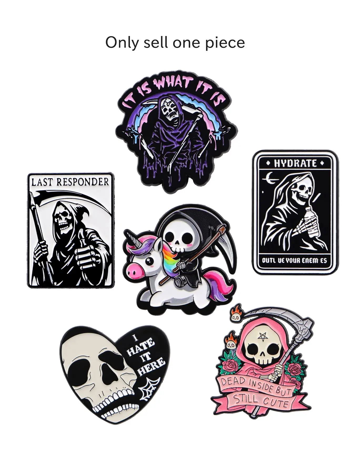 Halloween Horror Skull Pin, Creative Punk Design Badge, Personalized Fashion Accessory, Perfect Party Gift, Cute Cartoon Style, Alloy Brooch Pin