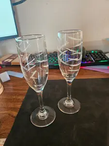 Pair of champagne flutes