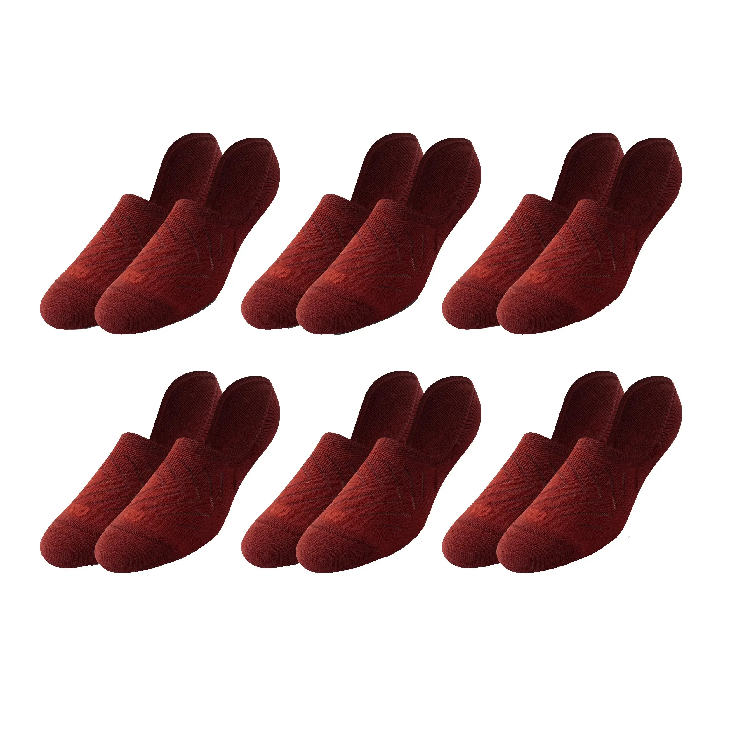 Pair of Thieves Men's No-Show Socks Set - 6 Pack Red OSFM, Spandex-Nylon-Polyester Blend, Breathable Athletic Stretch, Casual Daily Routine Use, Gym, Snug And Dry Ankle Socks, Mixed Pack Ankle Socks