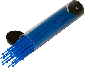 Disposable Antistatic Blue Polypropylene Micro Sample Transfer Scoops, 2-12 mg Capacity