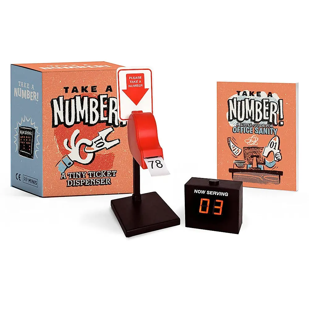 Take a Number! Tiny Ticket Dispenser Take a Number! Tiny Ticket Dispenser
