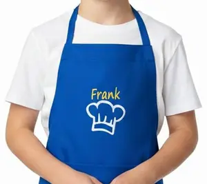 Personalized Kids Apron with Embroidered Name - Chef Design | Ages 3-11 & Adult