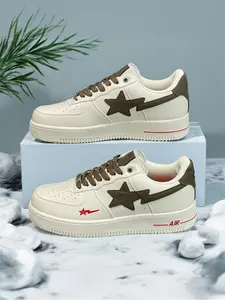 Low Top Casual Versatile Lightning Star, Xiao Zhan's Same Style Unisex Couple, Trendy Athletic Sneakers, Trainer, Sports Shoes