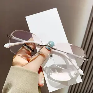 Semi-Rimless Unisex Reading Glasses 2026 New, Smart Auto-Zoom HD Lens, Blue Light Blocking, Auto-Adjusting Vision +1.00 to +4.00 Diopters Ergonomic Daily Eyewear