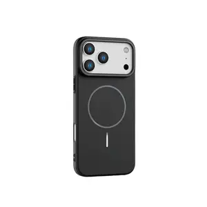 Luxury Ultra-Thin Magnetic Matte Liquid Silicone Soft Shockproof Case Cover, Compatible with Apple iPhone 17 Pro Max/16/15/14/13/12 Pro Max Plus, Wireless Durable Cellphone Casing Protection, Smartphone Protector
