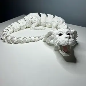 Jumbo 3D printed Falkor lucky dragon 27 inches long, Decor Decorative Decor Decorative