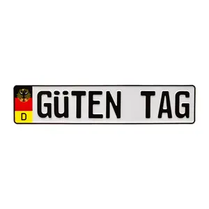German License Plate with Coat of Arms