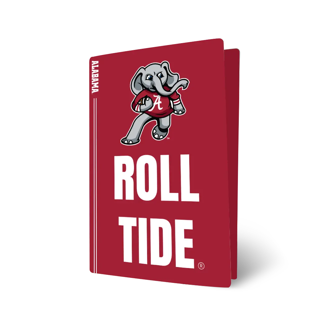 Alabama Red Roll Tide VarsityWrapz for PS5 - Precision Fit, Scratch-Resistant Vinyl, Official Alabama Style, Easy Apply & Clean Removal