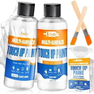7oz Upgraded Matte and Gloss White Multi Surface Touch Up Paint Pen for Repairing Scratches Chips Cracks on Tubs Tiles Enamel Wood Walls Doors Furniture
