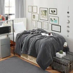 Dark Sky Reserve - Portugal Made 100% Linen Twin XL Comforter - Charcoal Gray