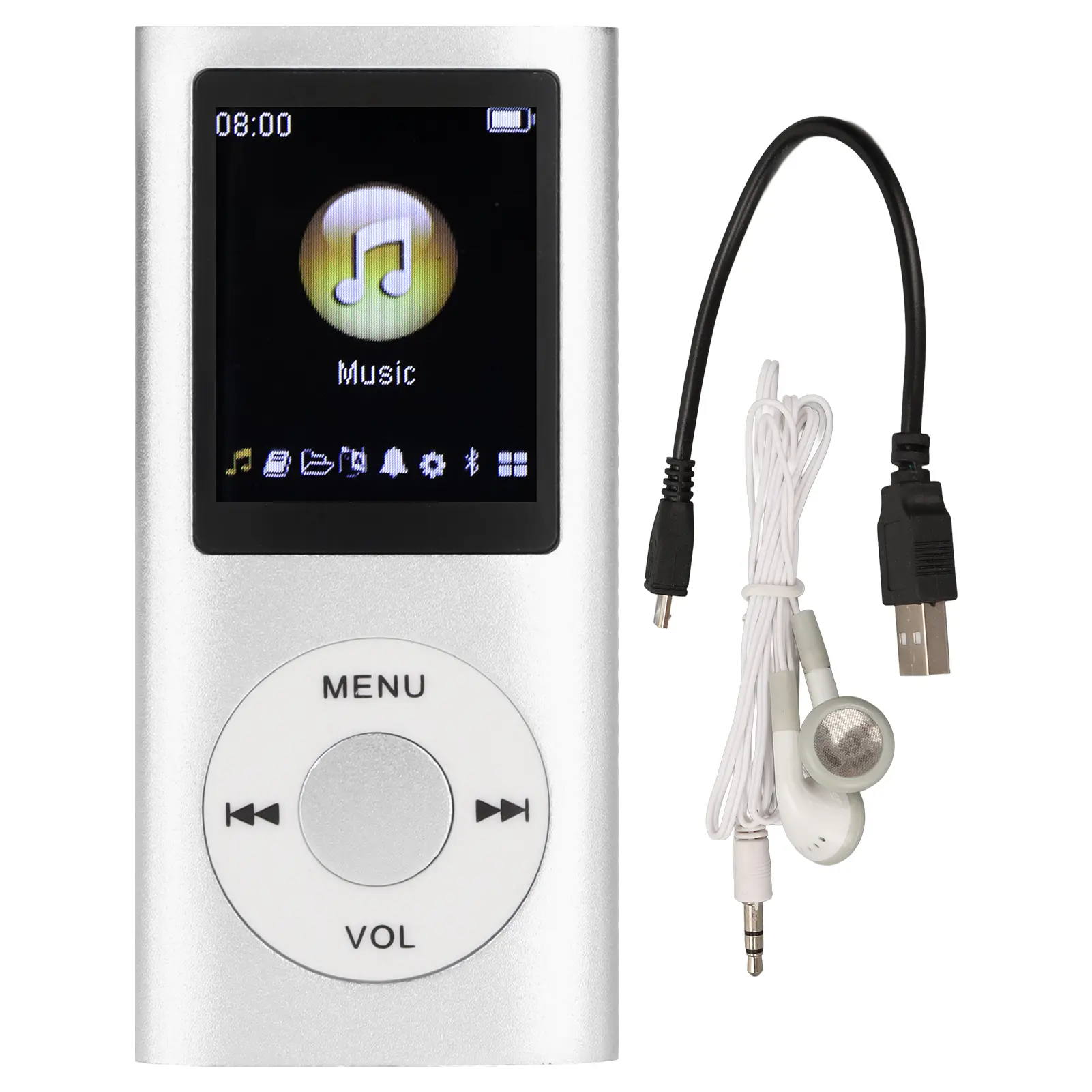 Aluminum Alloy MP3 Player Stylish Multifunctional Lossless Sound Slim 1.8 Inch LCD Screen Portable MP3 Music Player portable mp3 player retro mp3 player Mini USB MP3 Player with Audio Jack mp3 player case