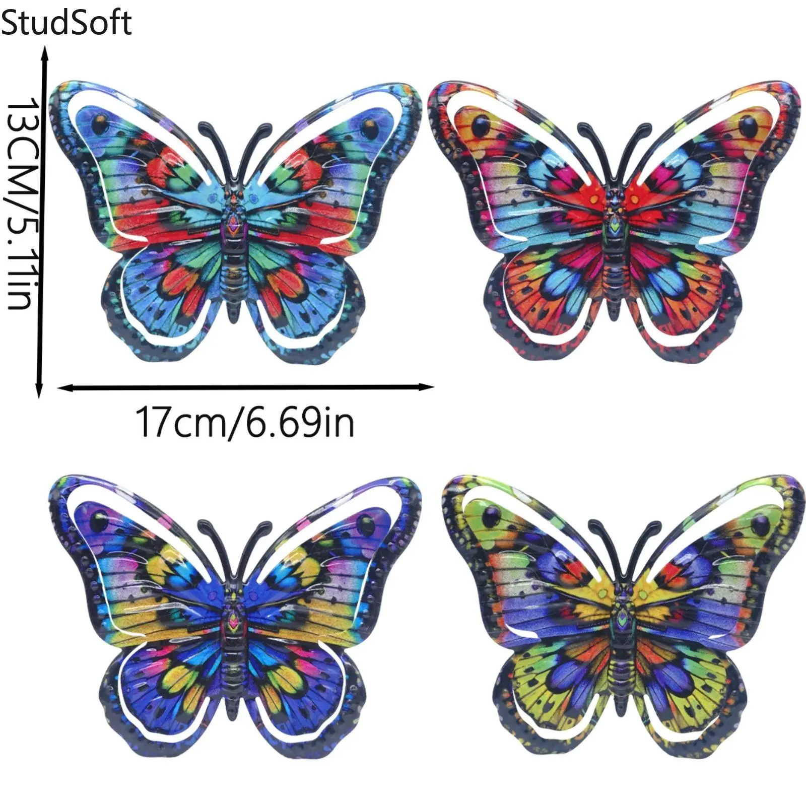 Metal Hanging Ornament with Artistic Butterfly Design, Iron Wall Decor for Home, Outdoor Setup, and Camping, Iron Art,back to school,back to school haul