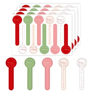 Thank You for Your Business Sticker, 300pcs/set Baking Sticker, Long Label Sealing Sticker for Baking Packaging, DIY Gift Wrapping, Circle Sticker Label