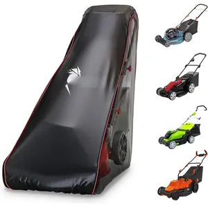 Lawn Mower Cover, Heavy Duty Push Mower Cover Storage Bag with Zipper,  Lawnmower Covers for Outdoor UV Protection  fit Walk Behind Lawnmower