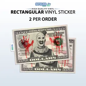 Halloween , Terrifier rectangular vinyl sticker