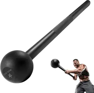 Yes4All Steel Mace Bell for Strength Training, Support Full Body, Muscles, Shoulder, Grips & Forearms Workouts, Stretching 5, 7, 10, 15, 20, 25, 30 LB for Woman & Man