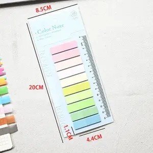 Waterproof Plain Sticky Notes, No Residue Book Page Labels, Classification Stickers, Sticker Sheets, Convenient and Durable, Ideal for Organization