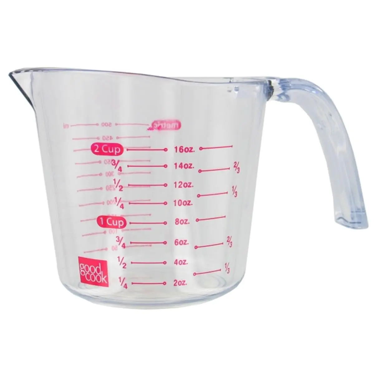 212 MAIN Bradshaw 2-Cup Plastic Measuring Cup, Camp Kitchen Utensil for Camping & Hiking Sports & Outdoor Use, Metric Marks
