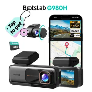 Botslab 4K Dash Cam Front & Rear 170° Ultra Wide with ADAS Night Vision 24/7 Parking IMX415 Sensor WDR 64GB SD Card 5G WiFi GPS Loop Recording Automotive Dvr Camera Video Dashcam