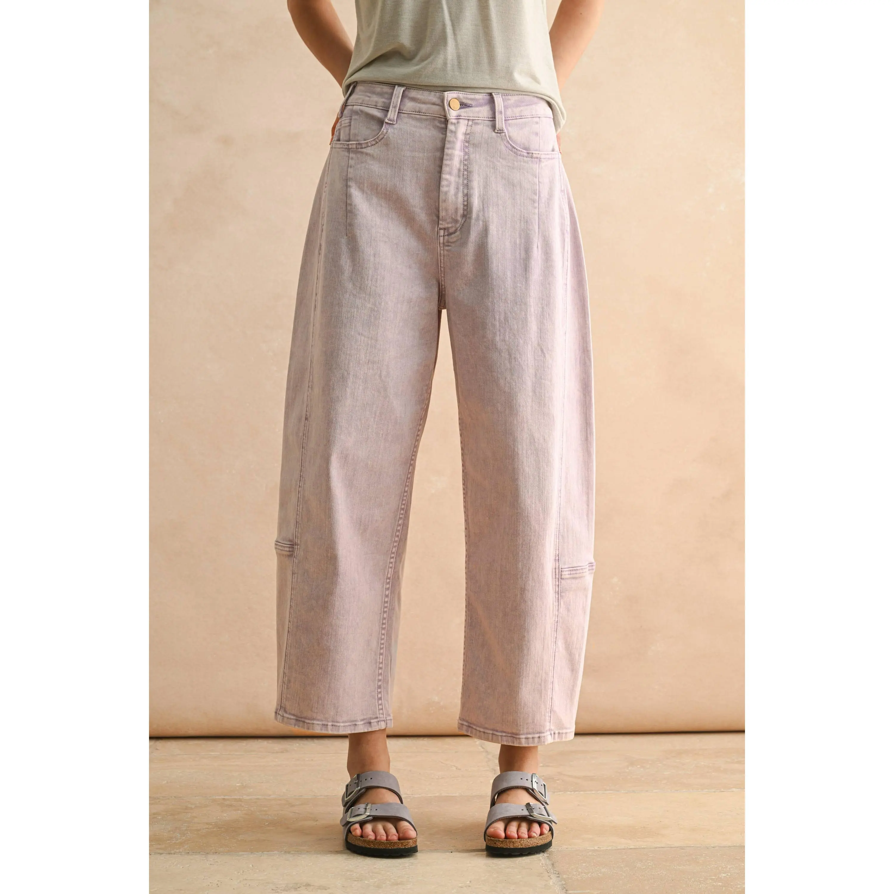 Lacey - Pastel Barrel Pants