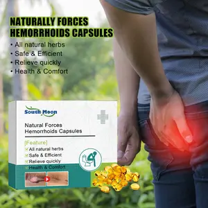 South Moon Hemorrhoids Supplement Capsule, Natural Herbal Wellness Blend with Rhodiola Rosea, Ginseng, Angelica Extracts for Anti-Inflammatory Relief & Intimate Care, Natural Dietary Capsule Supplement