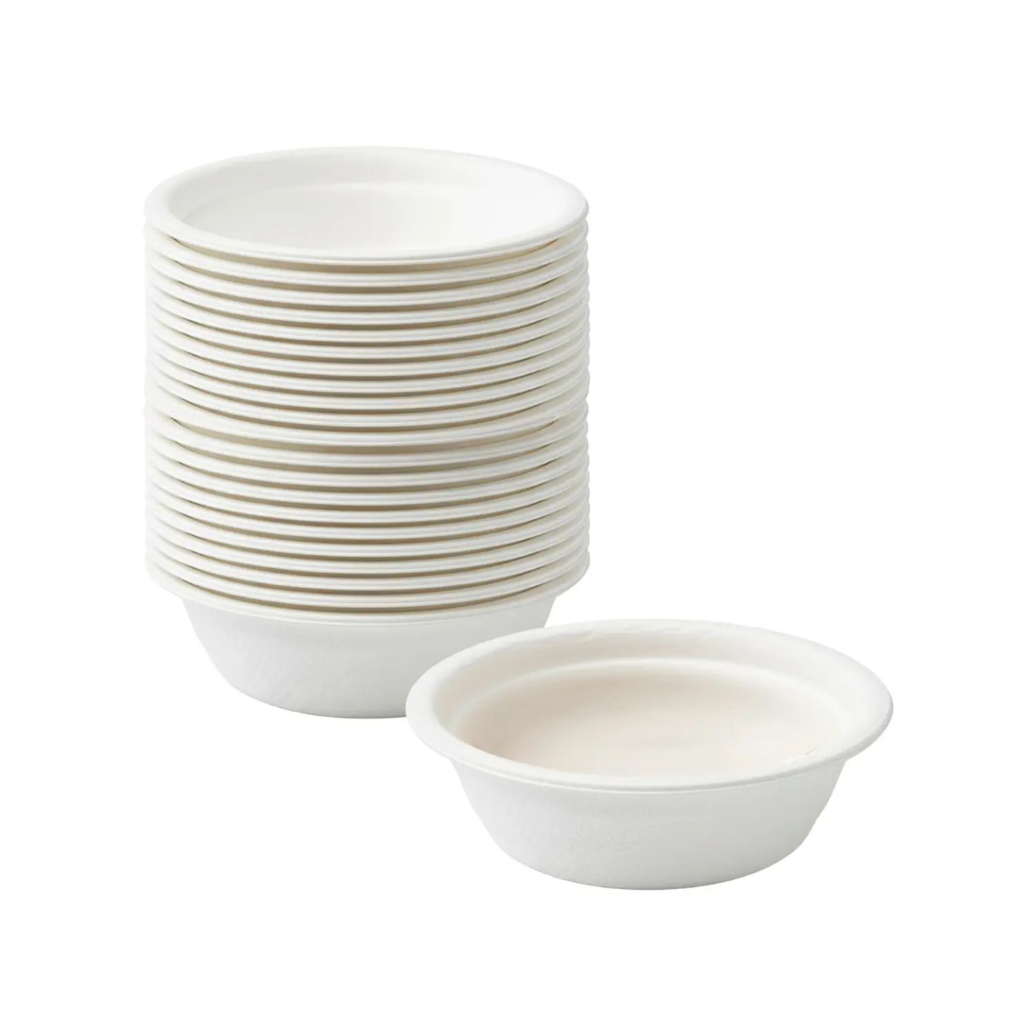 FPN Disposable Compostable Paper Bowls, Heavy-Duty Biodegradable Sugarcane Bowls – Eco-Friendly, Bagasse Bowl for Soup, Salad, Dessert & More