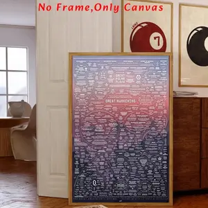 1pc/American Great Awakening Map Poster, Art Print, Vintage Wall Art, Historical Theme Wall Decor, Ideal Educational Gift, Frameless