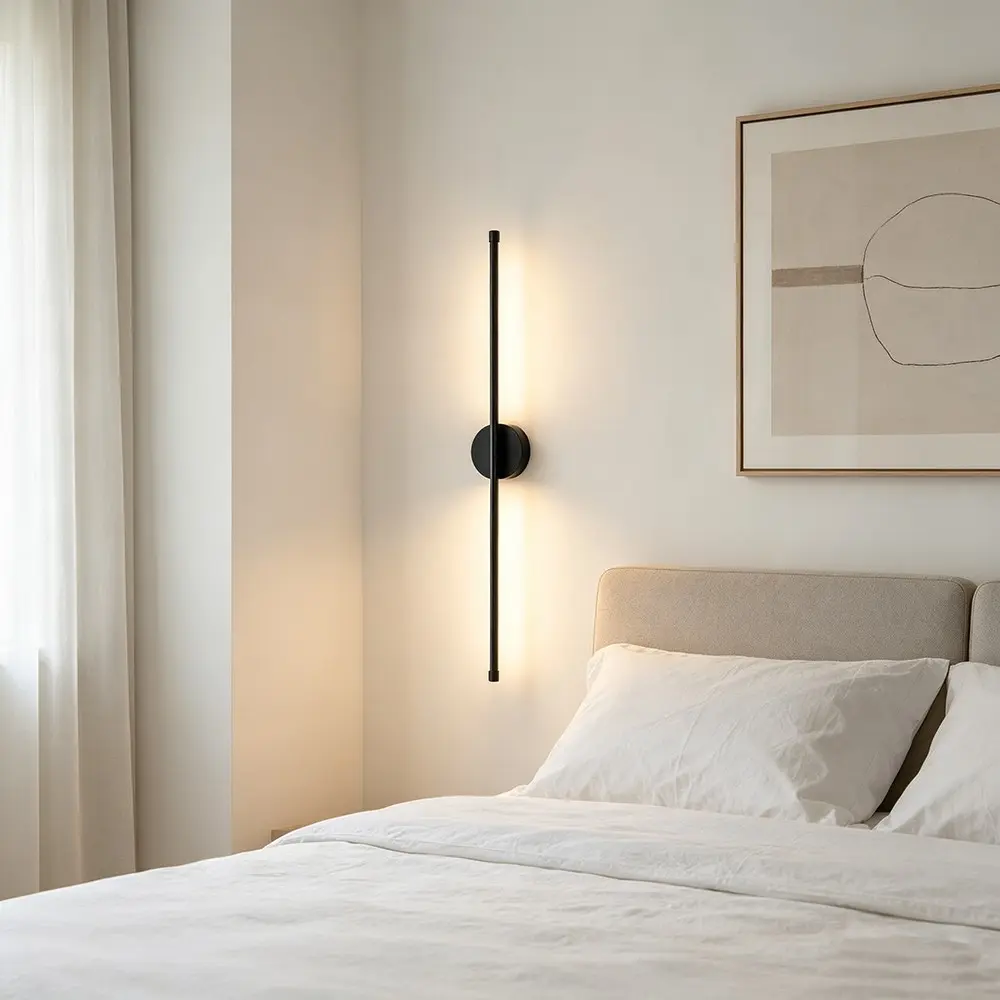 Long strip wall lamp, Led Wall Sconces, Led Wall Lamps 50cm charging Ambient Lighting Dimmable Led with remote control dimming, no wiring, magnetic suction line suitable for corridors, entrances, bedrooms, bedside, Lighting Modes Adjustable
