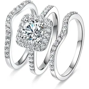 Gorgeous Cushion Cut Diamond Halo Engagement Ring - Multi-Row Pavé Set Band in 14K White Gold