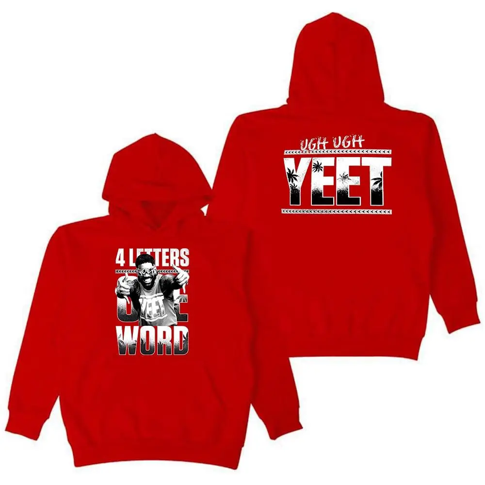 Four Letters One Word YEET Hoodie – Unisex Long Sleeve Streetwear