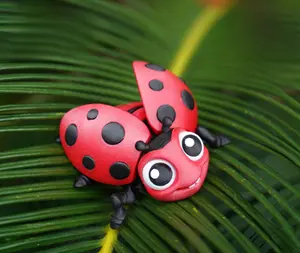Cute Magnetic Ladybug Fidget Handmade 3D Printed Poseable Pocket Fidget Desk Buddy with Smooth Joints & Strong Neodymium Magnets