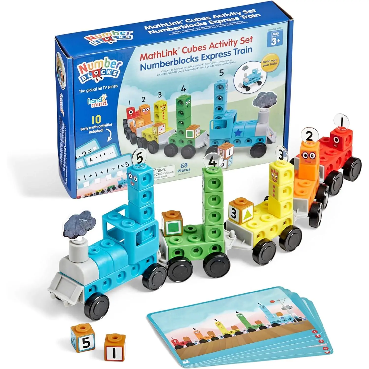 Express Train MathLink Cubes Activity Set, Preschool Learning Activities, Train Toy, Counting Blocks, Number Toys, Kids Educational Toys, Math Manipulatives for Preschoolers